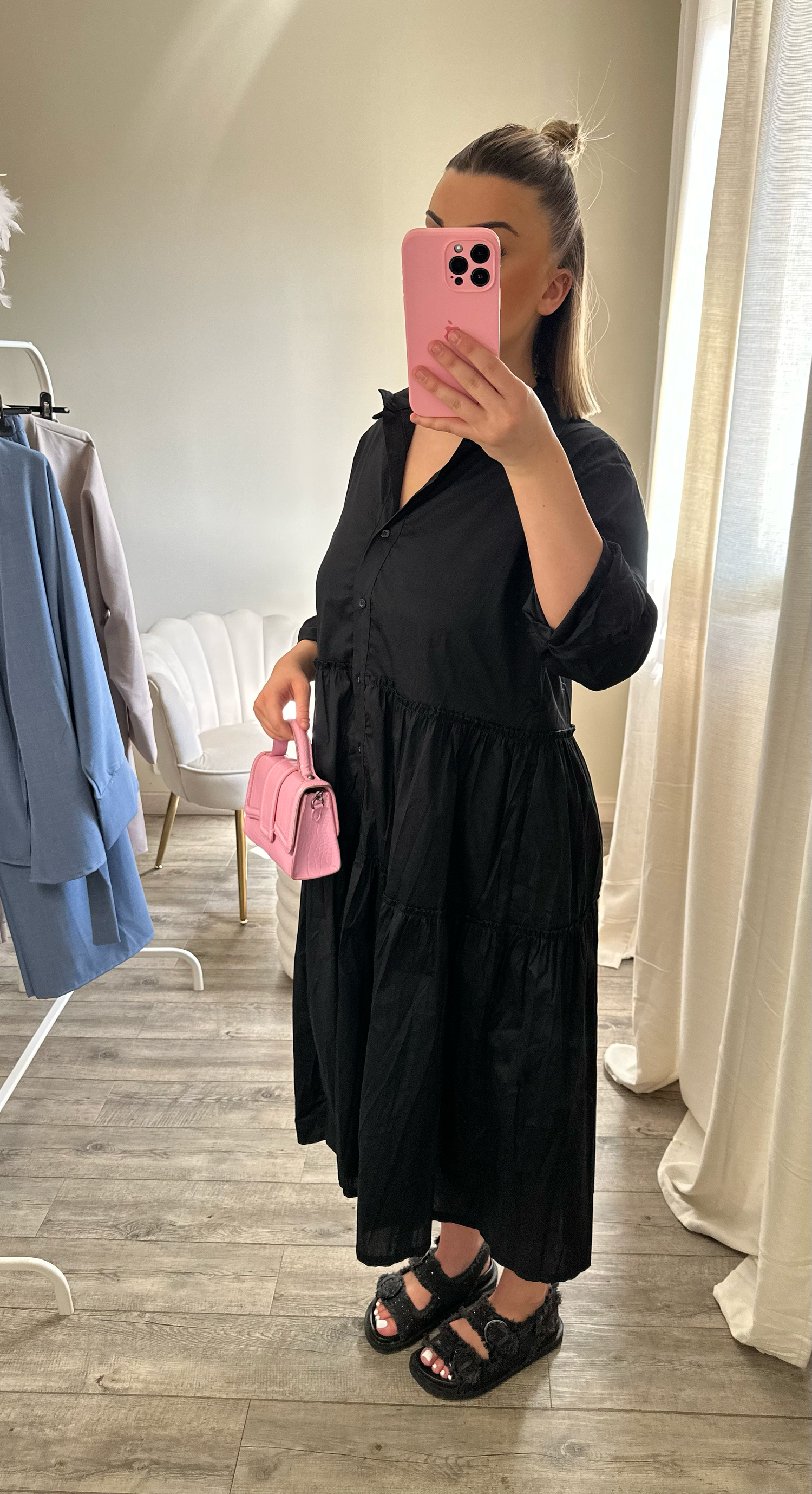 ROBE LONGUE NOIR CLARA