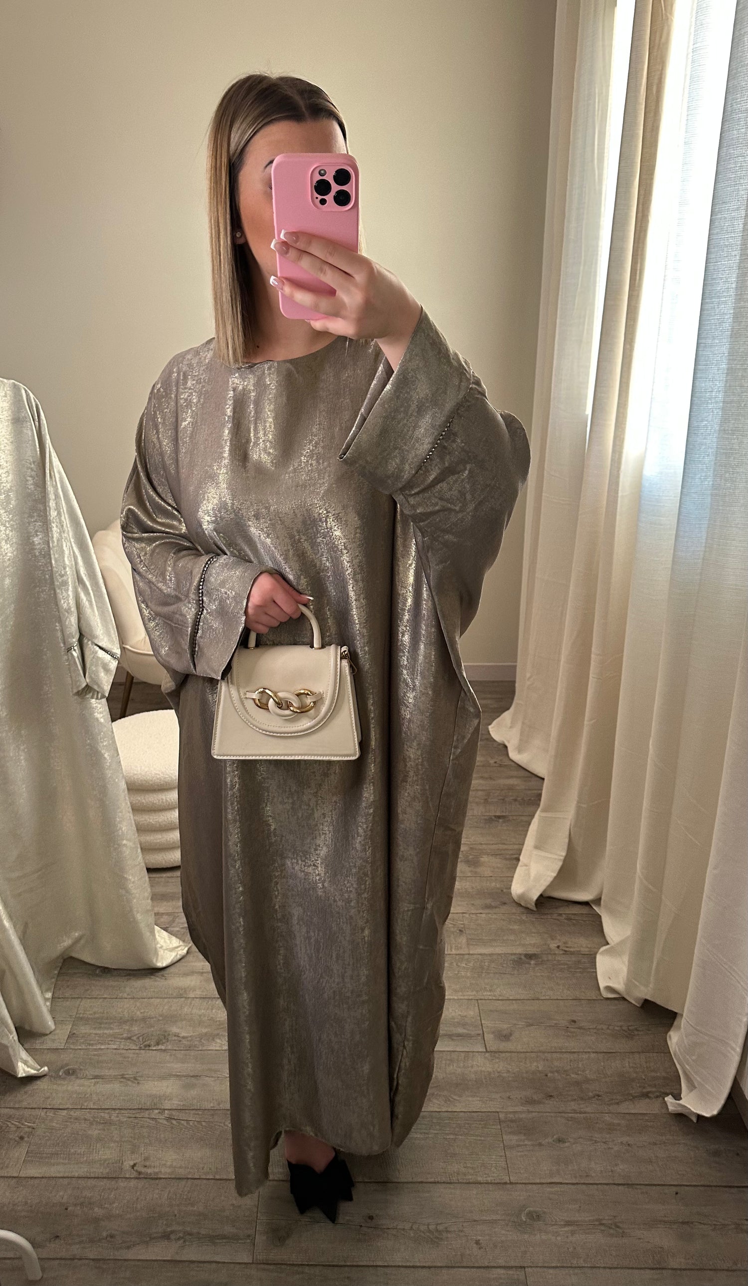 ABAYA DORÉ FONCÉ INAYA